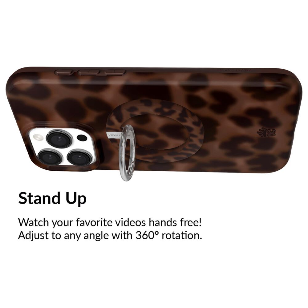 Velvet Caviar MagSafe Phone Grip Ring in It Girl Leopard, , large