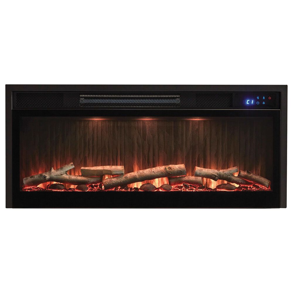 Ashley Cayboni 71&quot; Fireplace Console in Tan and Black, , large