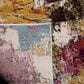 Safavieh Aria 2" x 8" Cream, Olive and Pink Runner, , large