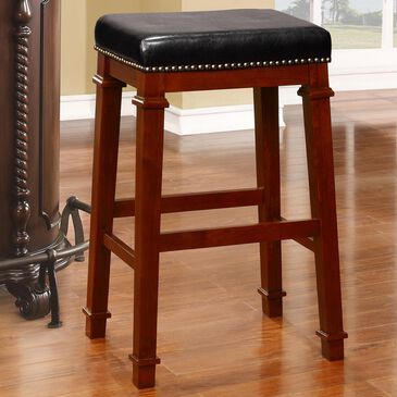 Linden Boulevard Kennedy Barstool in Dark Cherry, , large
