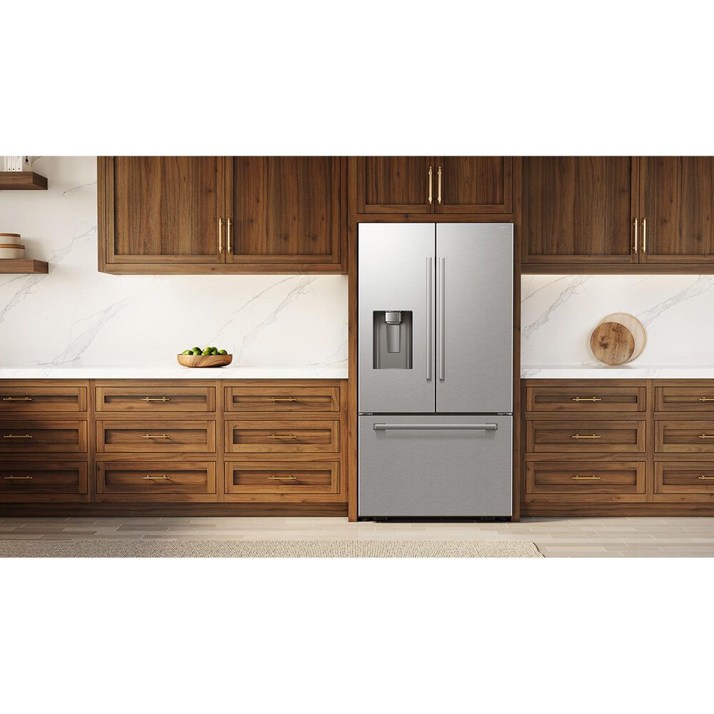 Samsung Bespoke AI 29 Cu. Ft. French Door Refrigerator with Zero Clearance Fit and Dual Auto Ice Maker in Fingerprint Resistant Stainless Steel, , large