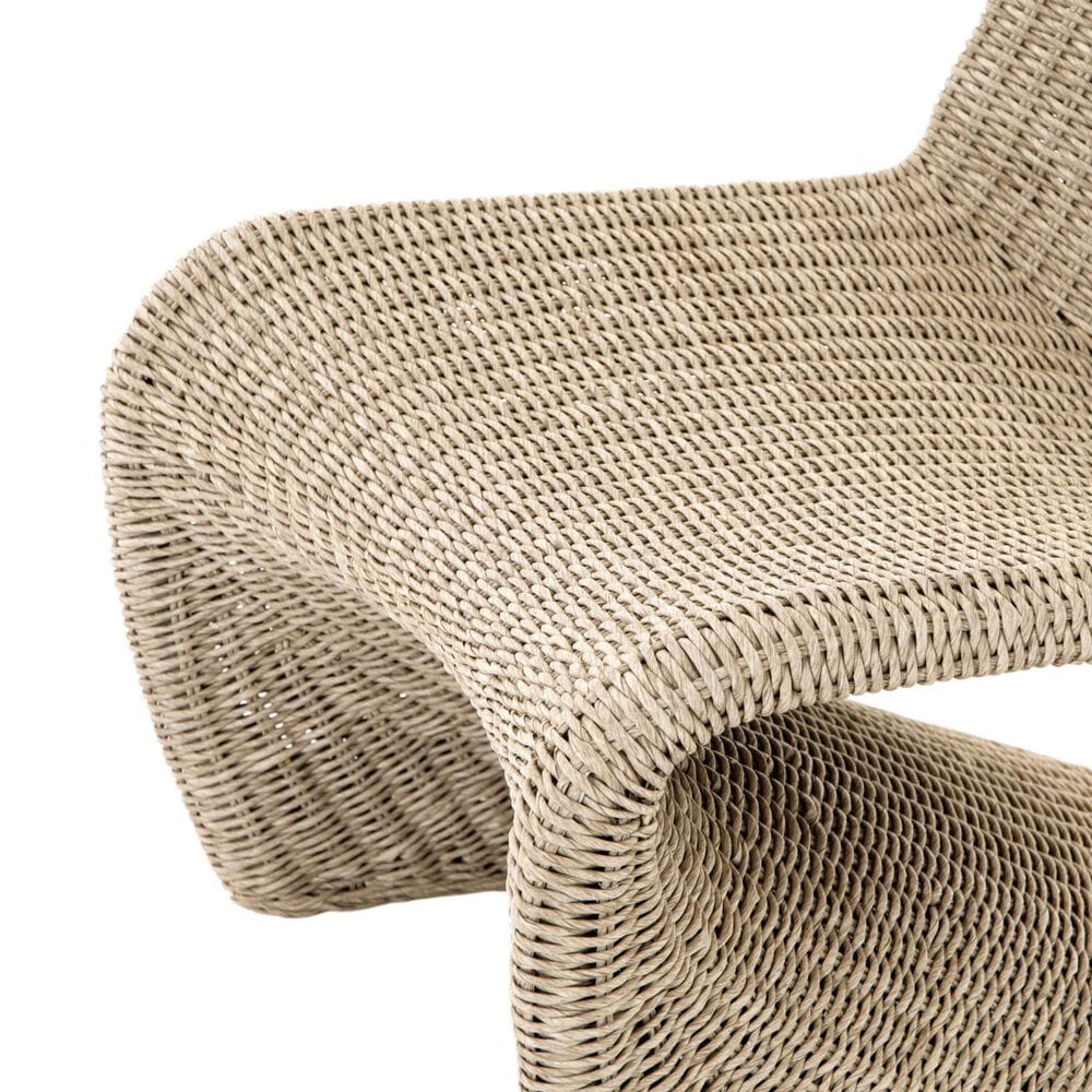 Four Hands Portia Outdoor Occasional Chair in Vintage White, , large