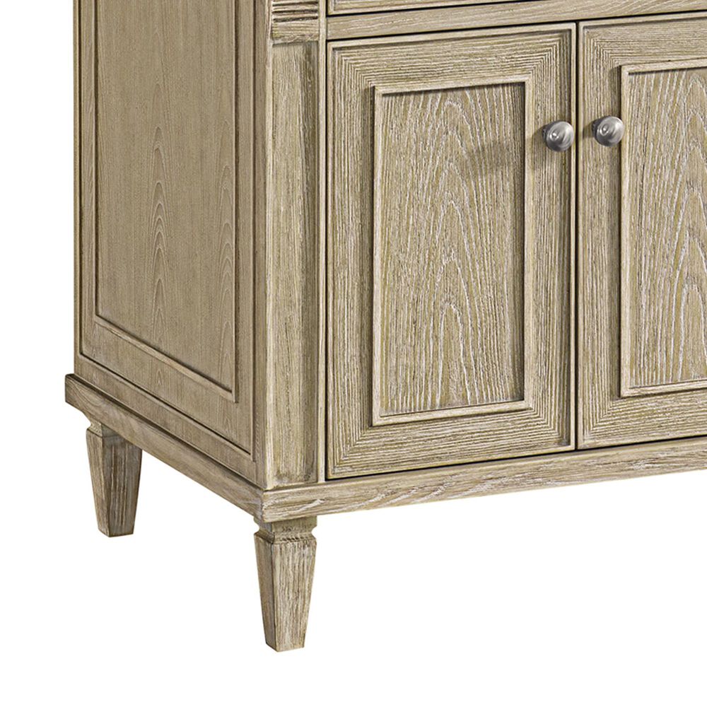James Martin Vanities Lorelai 72&quot; Double Vanity in Whitewashed Oak with 3 CM Arctic Fall Solid Surface Top, , large