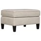 Bernhardt Addison Ottoman in White and Cream, , large