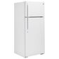 GE Appliances 18 Cu. Ft. 28" Top Freezer Refrigerator in White, , large