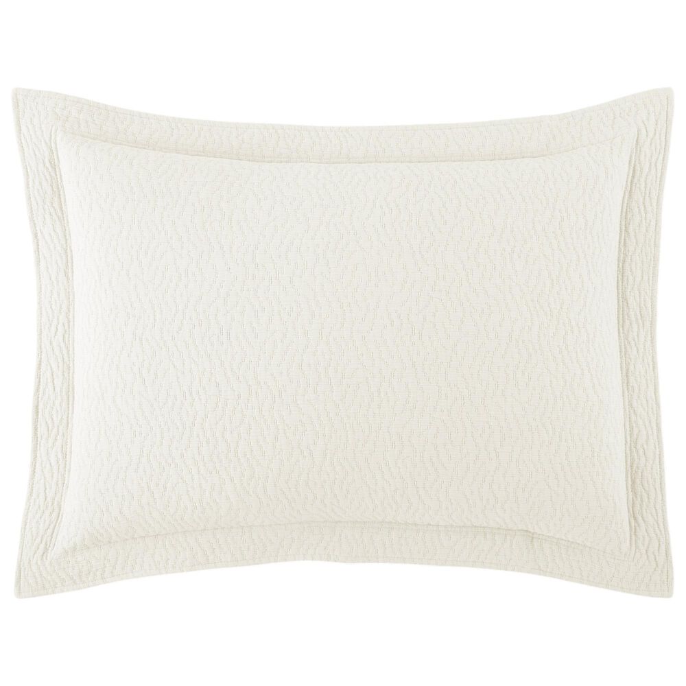 Peacock Alley Mia Euro Matelasse Sham in Pearl, , large