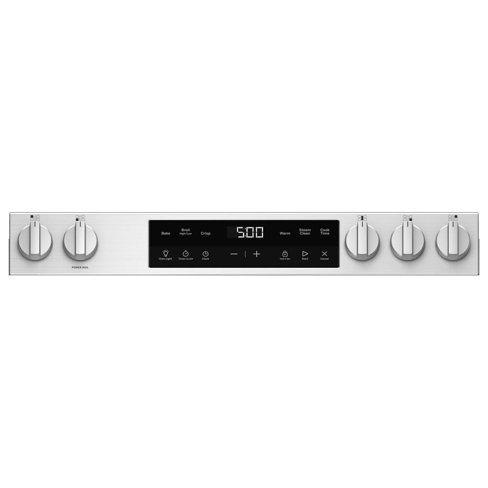 GE Appliances 30" Slide-In Front-Control Gas Range with Steam Clean in Stainless Steel, , large