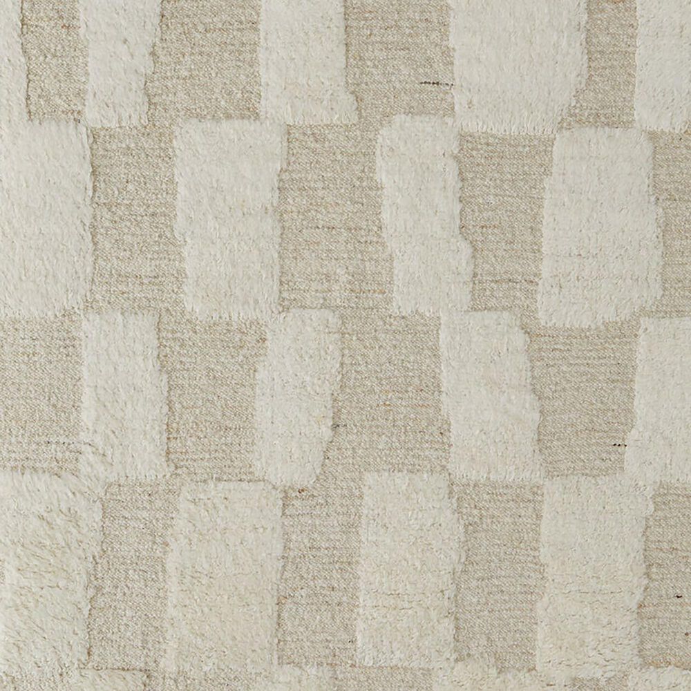 Feizy Ashby Geometric 3&#39;6&quot; x 5&#39;6&quot; Ivory and Beige Area Rug, , large