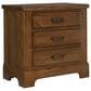Viceray Collections Cool Rustic 3-Drawer Nightstand in Amber, , large