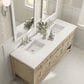 James Martin Vanities Breckenridge 72" Double Vanity in Whitewashed Oak with 3 cm Lime Delight Quartz Top, , large
