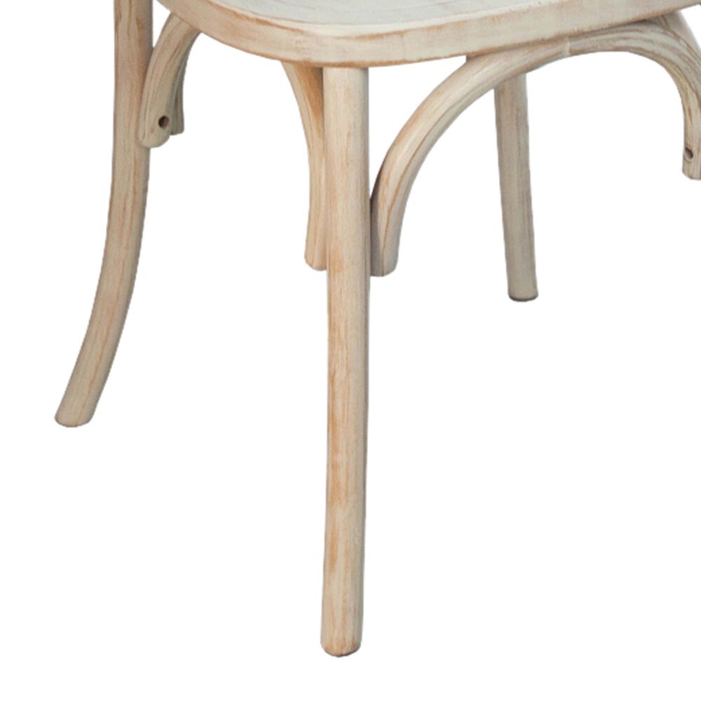 Flash Furniture Advantage XBack Dining Side Chair in Lime Wash NFM