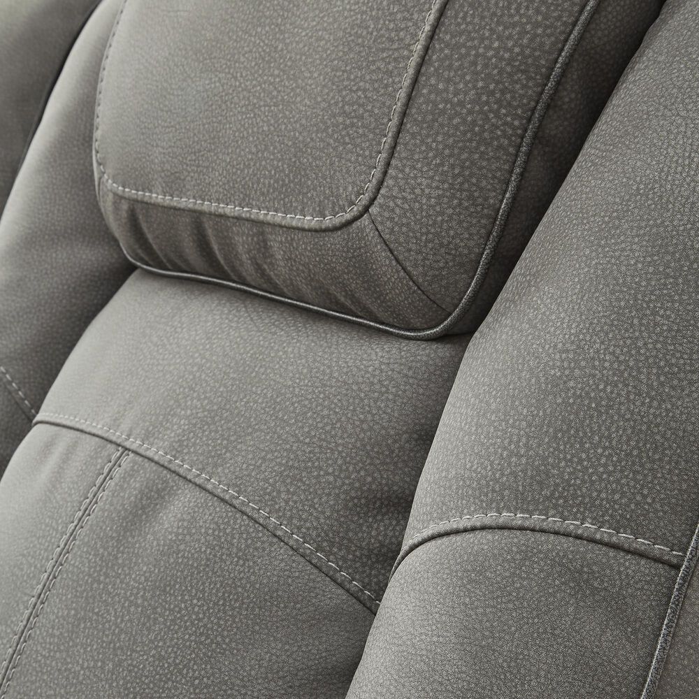 Ashley Next-Gen DuraPella Power Reclining Loveseat with Console in Slate, , large