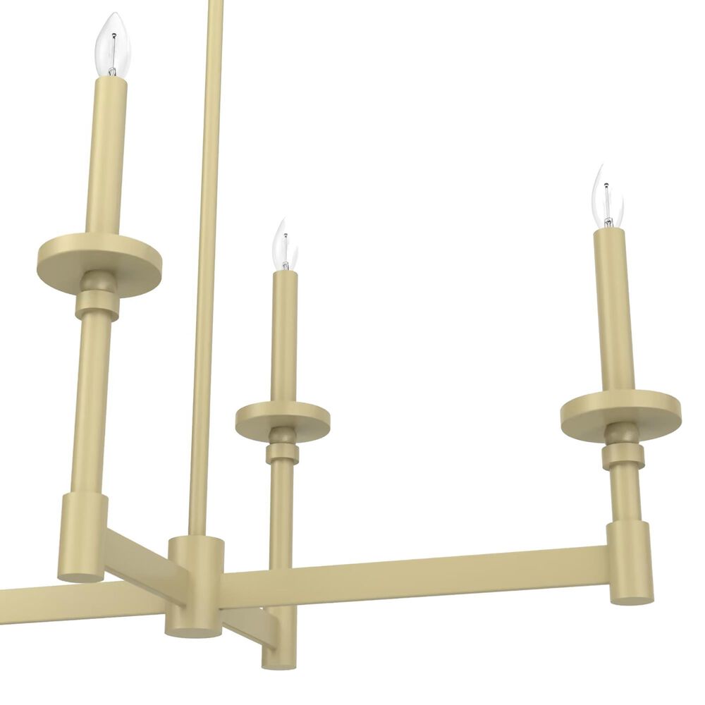 Hunter Briargrove 7-Light Linear Chandelier in Modern Brass, , large