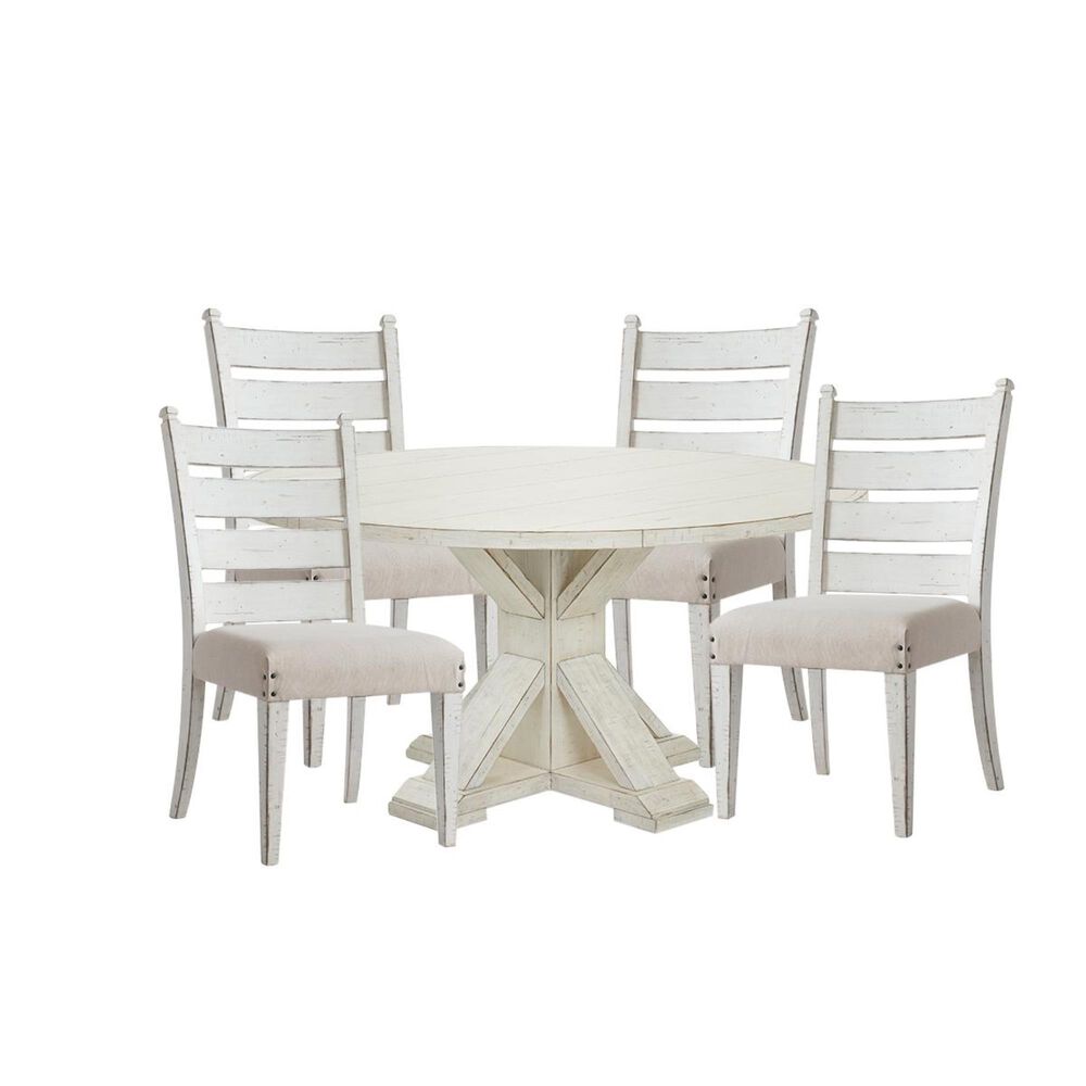 Trisha Yearwood Home Collection Coming Home 5-Piece Dining Set in Chalk, , large