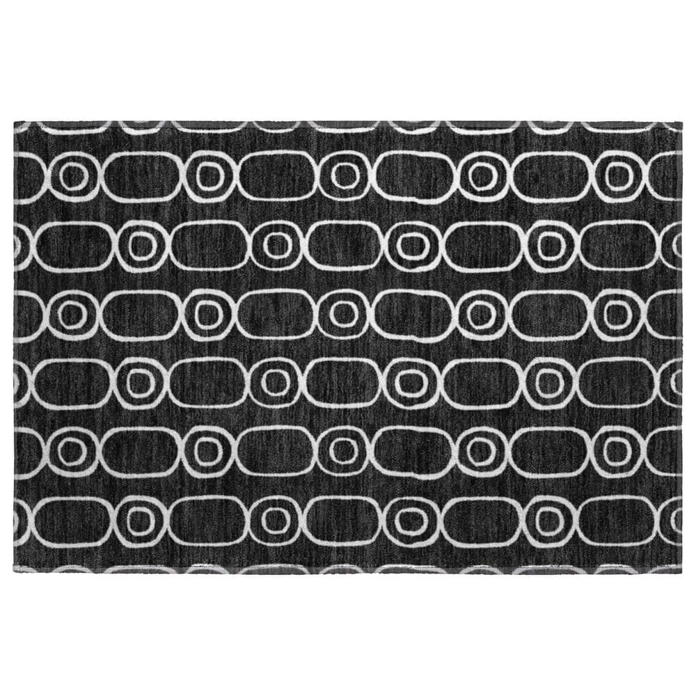 Dalyn Rug Company The Reserve TR6 Black 1"8" x 2"6" Indoor/Outdoor Area Rug, , large