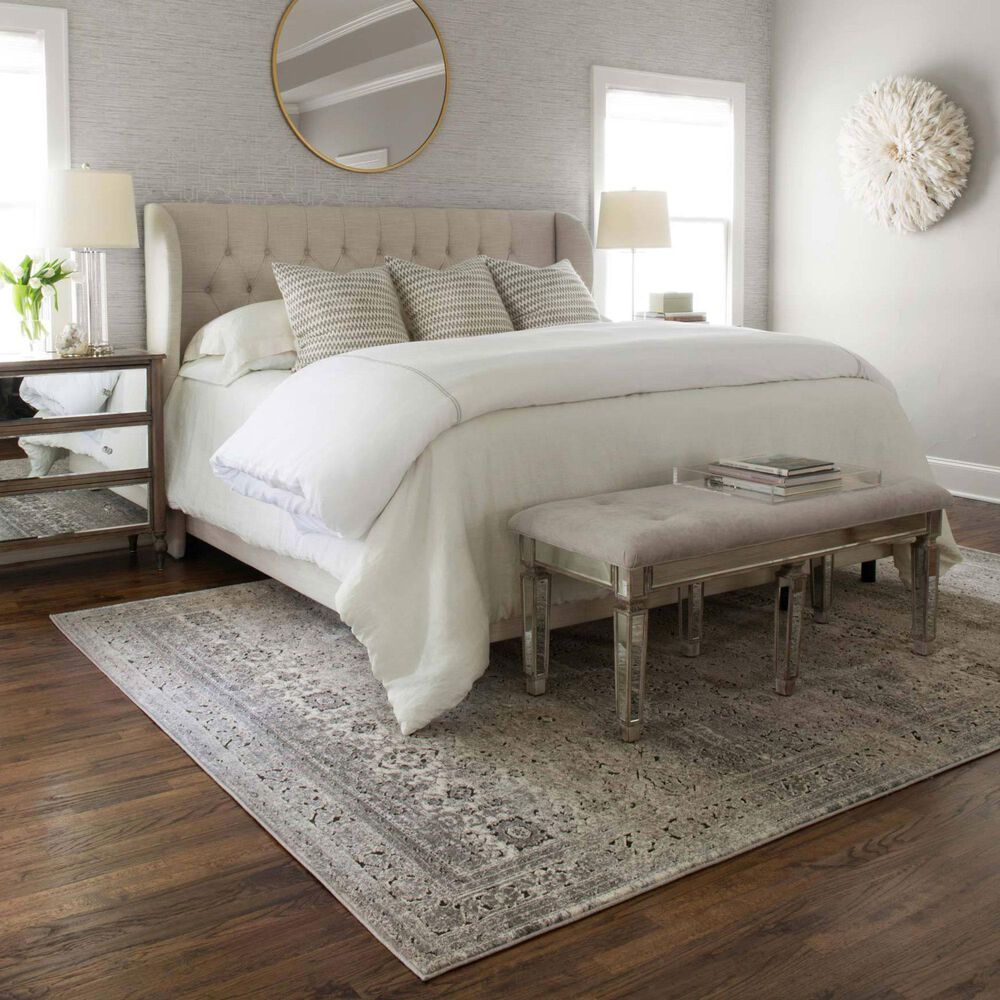 Loloi Millennium MV-02 5&#39;3&quot; x 7&#39;6&quot; Grey and Charcoal Area Rug, , large