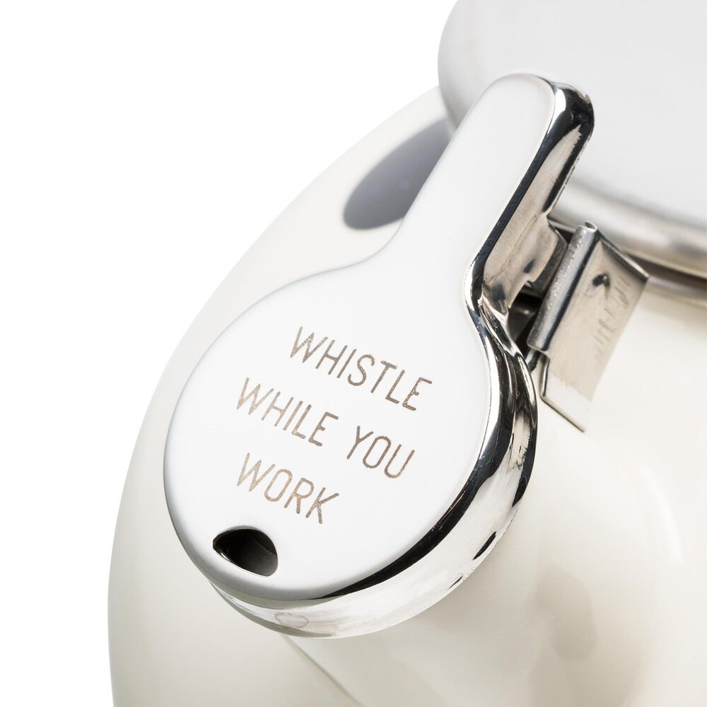 Kate Spade New York Metal Scatter Dot Kettle in Black and White, , large