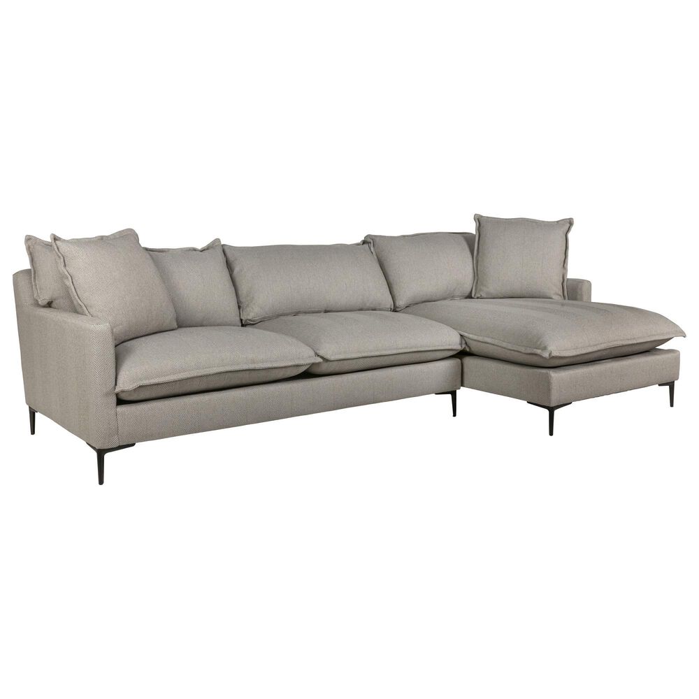 Fulton Home Layla 2-Piece Sectional in Castle Linen, , large