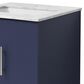 Lexora Home Geneva 24" Single Bathroom Vanity in Navy Blue with 2 cm White Carrara Marble Top and Rectangular Sink, , large