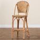 Baxton Studio Neola Bar Stool in Natural Brown, , large