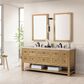 James Martin Vanities Breckenridge 72" Double Bathroom Vanity in Light Natural Oak with 3 cm Eternal Marfil Quartz Top and Rectangular Sinks, , large