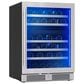 Zephyr 45 Bottles Dual Zone Wine Cooler in Stainless Steel, , large