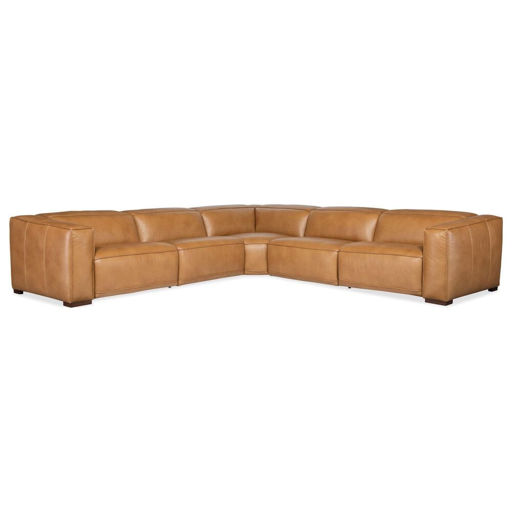 Hooker Furniture Fresco 5-Piece Stationary Reversible Sectional in Zen Carmel, , large