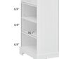HOMLUX 49" Kitchen Island with Trash Can Storage Cabinet in White, , large
