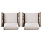 Southern Enterprises Brendina Arm Chair in Oiled Acacia and Natural (Set of 2), , large