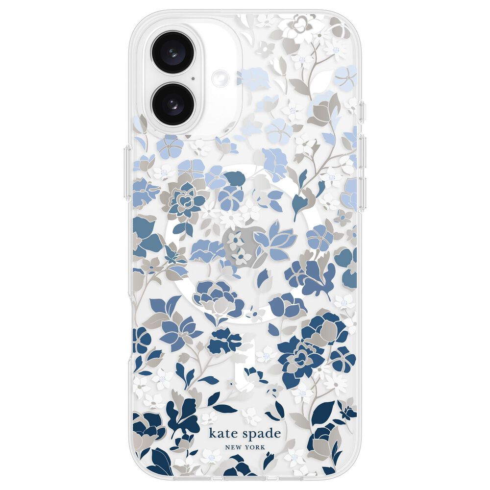 Kate Spade Protective MagSafe Case for iPhone 16 Plus in Flowerbed Blue, , large