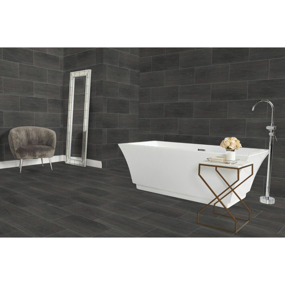 Dal-Tile Haddonstone Velvet Rectangle Vein Cut 12&quot; x 24&quot; Matte Porcelain Tile, , large