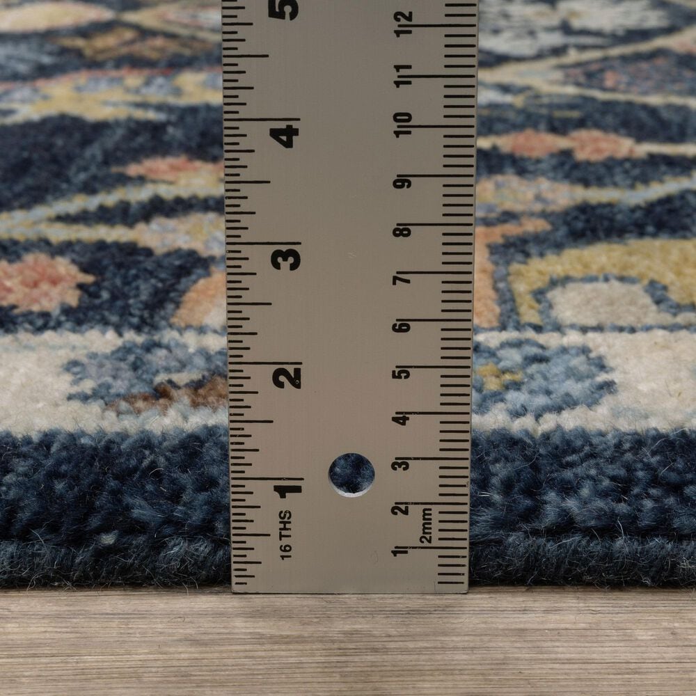 Oriental Weavers Majorca MAJ02 Blue and Multicolor 2&#39;6&quot; x 10&#39; Runner, , large