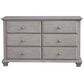 Oxford Baby Kenilworth 6 Drawer Dresser in Stone Wash, , large