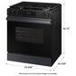 Samsung Bespoke Bespoke 6.0 Cu. Ft. Smart Slide-In Gas Range with 17K BTU Power Burner in Matte Black Steel, , large