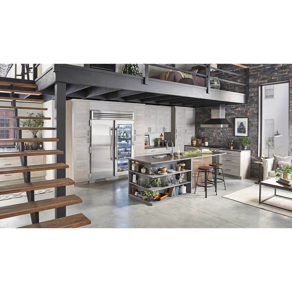 True Residential 24.8 Cu. Ft. Refrigerator Column with Left Hinge and Solid Door in Stainless Steel, , large