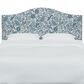 Rifle Paper Co Crafted by Cloth and Company Mayfair Full Headboard in Peacock Blue/White, , large