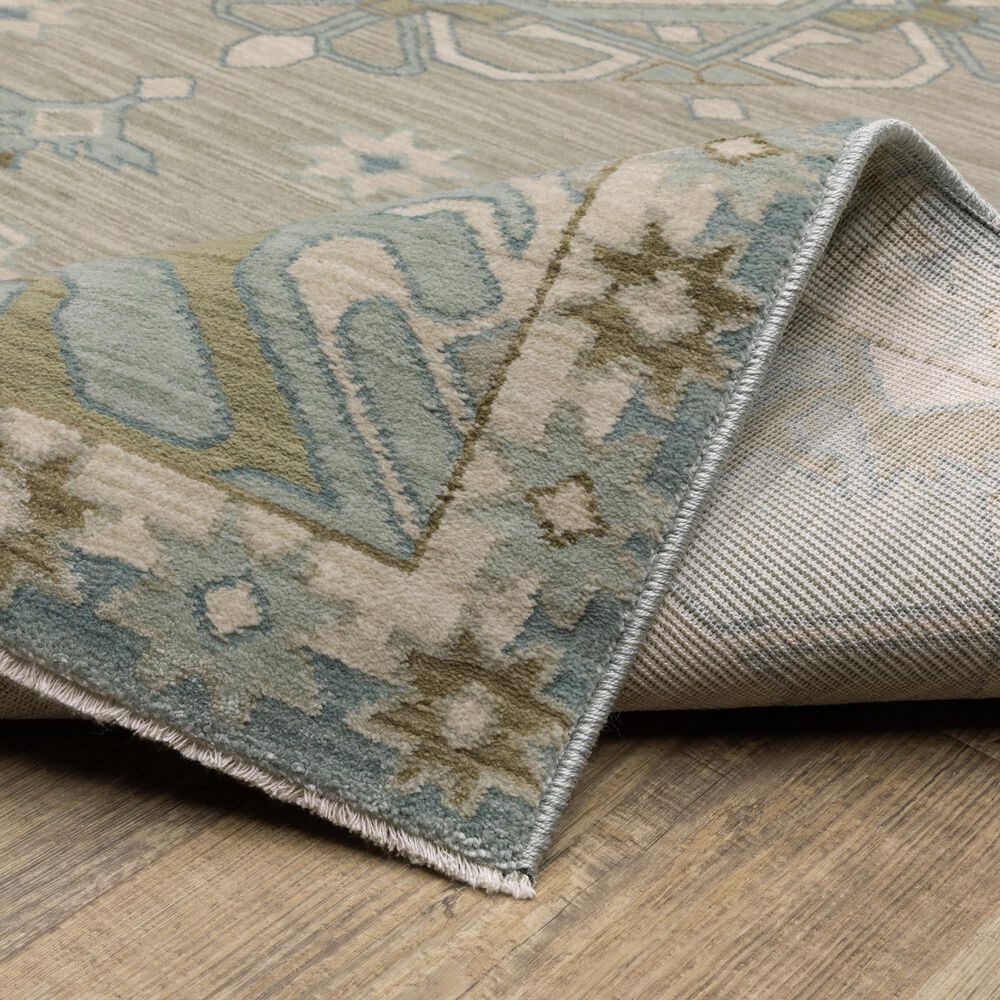 Oriental Weavers Maeve MAE12 Grey and Blue 5&#39;3&quot; x 7&#39;6&quot; Area Rug, , large