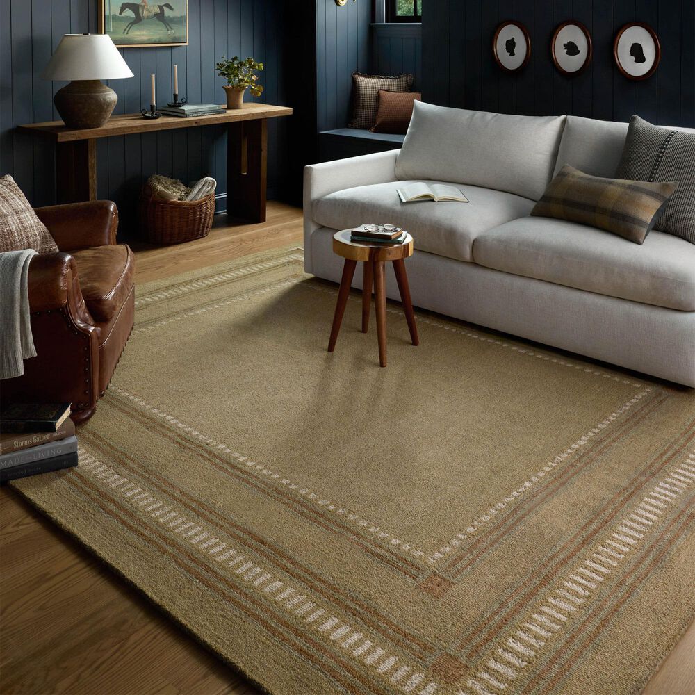 Chris Loves Julia x Loloi Alfie Green and Natural 8'6" x 11'6" Area Rug, , large