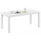 HOMLUX Rectangular Coffee Table in White, , large