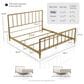 Furniture of America Blair King Slat Bed in Gold, , large