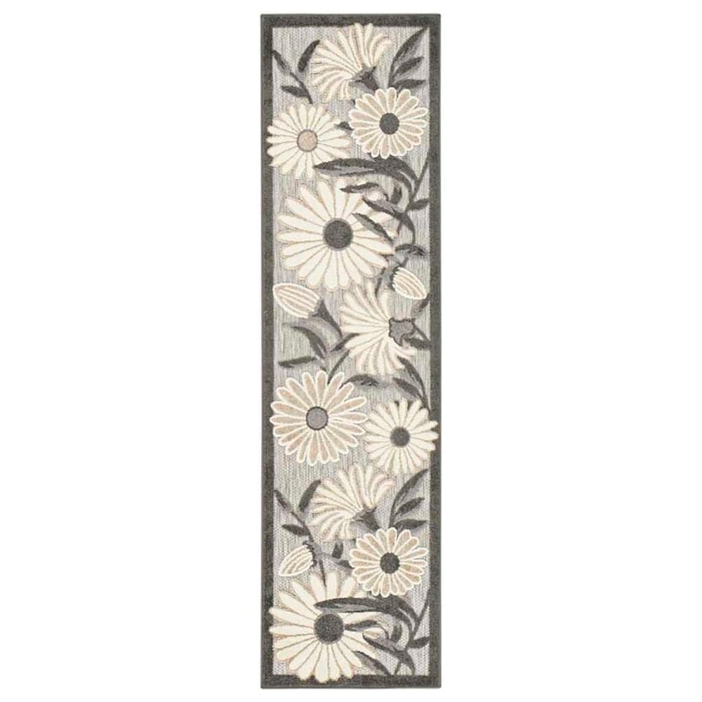 Nourison Aloha 2"3" x 12" Beige Indoor/Outdoor Runner, , large