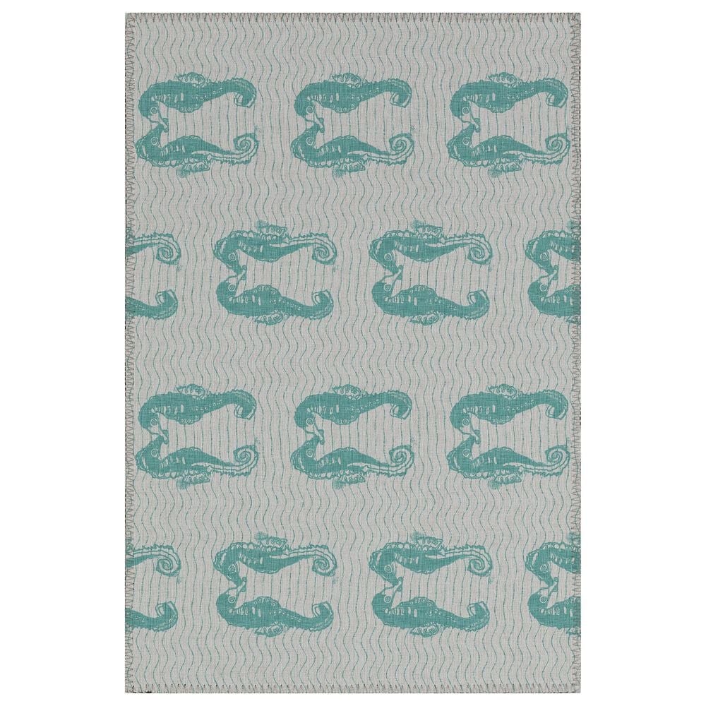 Dalyn Rug Company Seabreeze SZ15 2"6" x 3"10" Teal Area Rug, , large