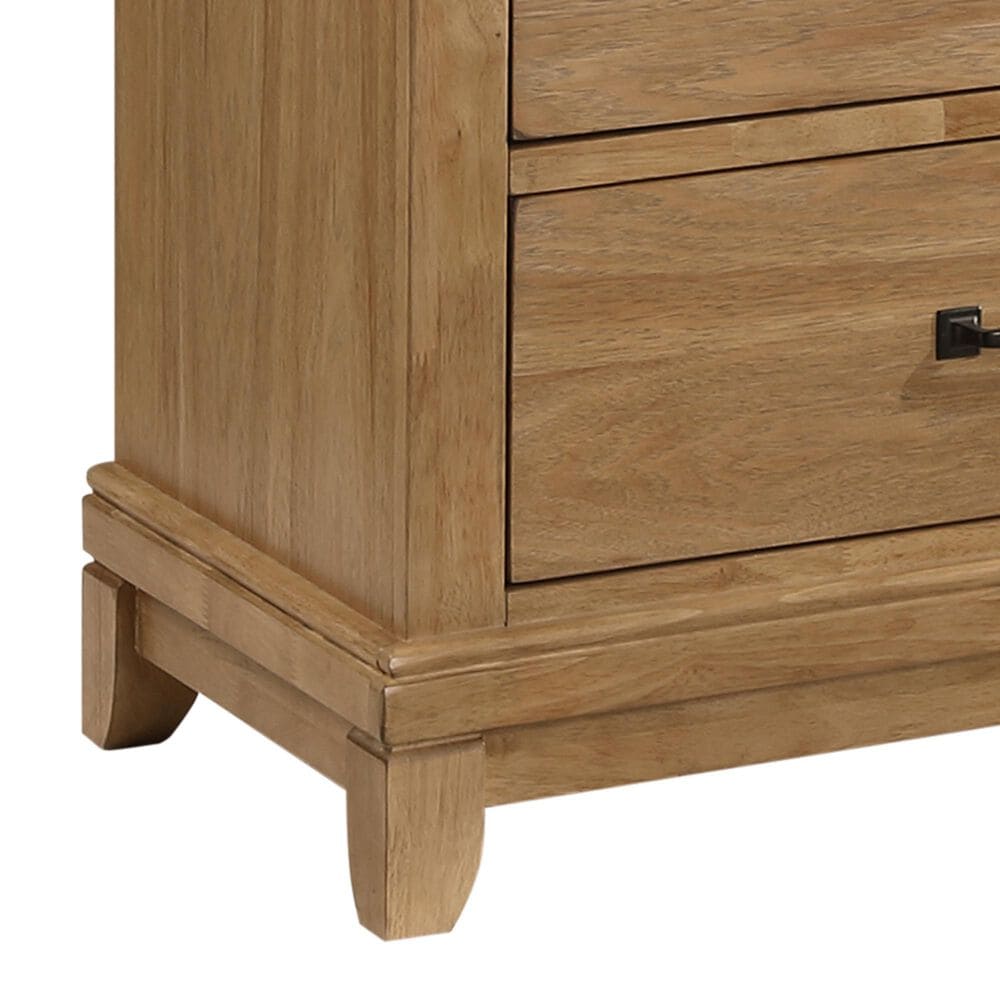 New Heritage Design Sunstone 6-Drawer Dresser and Mirror in Honey, , large