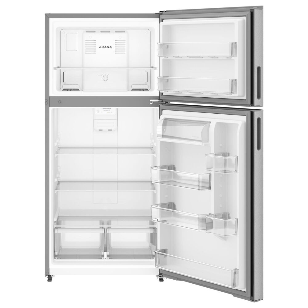 Amana 19 Cu. Ft. Top-Freezer Refrigerator with Garage Ready in Fingerprint-Resistant Stainless, , large