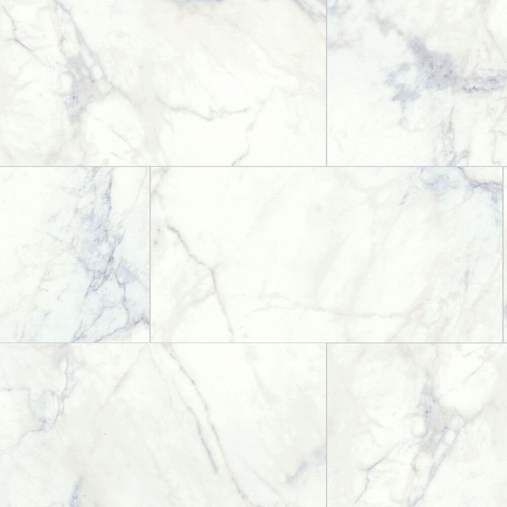 Stone Grey Marble Rigid Core Luxury Vinyl Tile - Foam Back