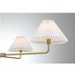 Savoy House 4 Light Chandelier in Natural Brass, , large