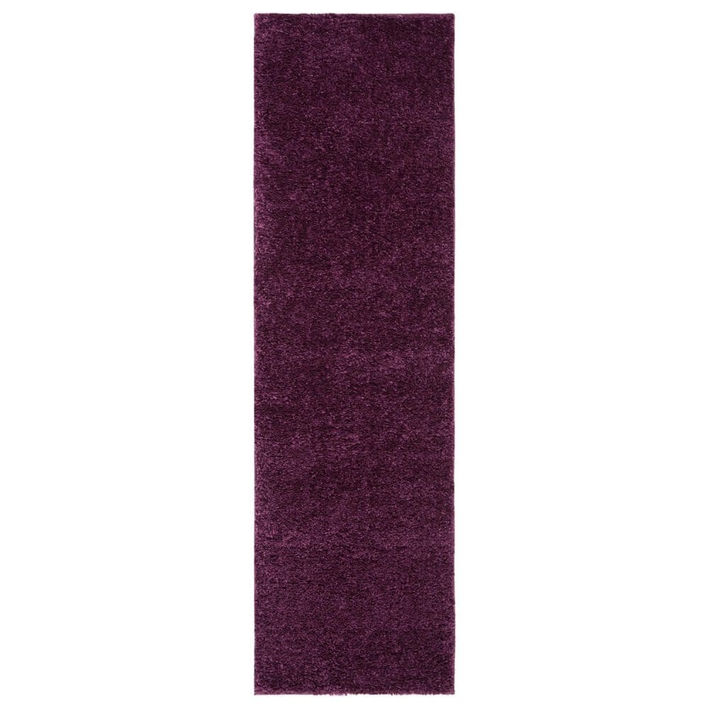 Safavieh August Shag 2"3" x 6" Purple Runner, , large