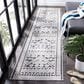 Safavieh Cabana CBN658A 2"2" x 8" Ivory and Grey Indoor/Outdoor Area Performance Rug, , large