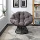 Valor Living Papasan Swivel Chair in Grey, , large