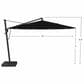 Garden Party Starlux AKZ Plus 13" Octagon Cantilever Umbrella with Base in Black, , large